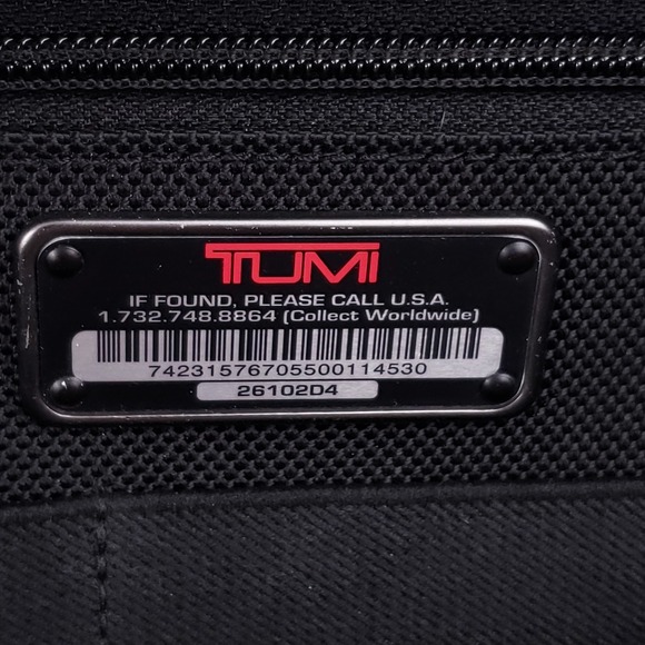 Tumi Alpha 26102D4 Ballistic 2-Wheel  Rolling Carry On Briefcase Overnight Bag - Picture 5 of 16